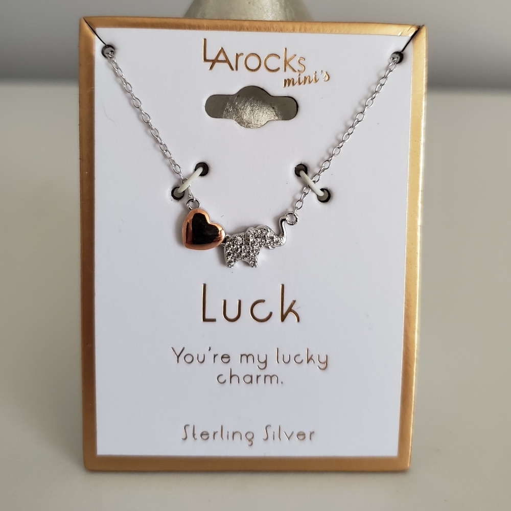 Sterling Silver Luck Necklace NWT - Picture 3 of 3